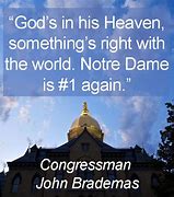 Image result for Quotes From Notre Dame Graduates