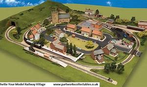 Image result for 00 Gauge Village Layouts for Model Railway