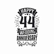 Image result for 44 Wedding Anniversary