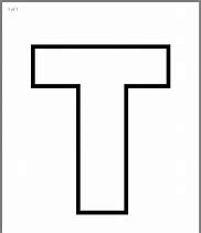 Image result for Letter T Template for Preschool