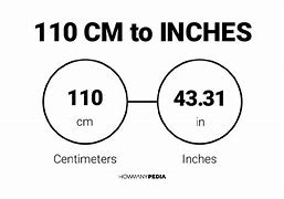 Image result for 110 Cm in Inches