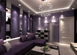 Image result for Purple Living Room Interior Design