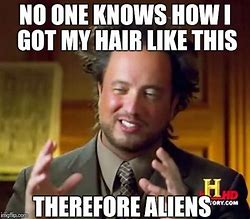 Image result for Ancient Alien Hair Abduction Meme