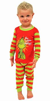 Image result for Toddler Grinch Pajamas