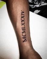 Image result for Roman Numerals Tattoo Chart