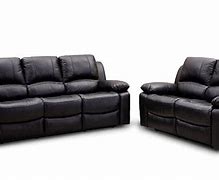 Image result for Black Leather Couches