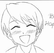 Image result for Happy Anime Boy Drawing Easy