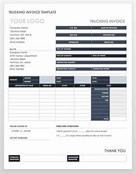 Image result for Trucking Invoice Template