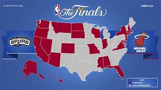 Image result for NBA Team Fan Map