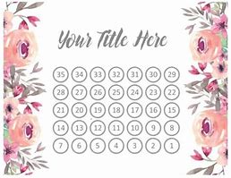 Image result for 30-Day Countdown Calendar Printable