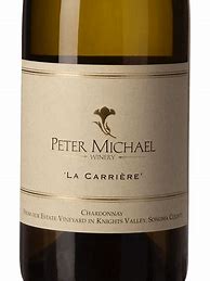 Image result for Peter Michael Chardonnay Carriere
