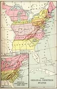 Image result for Original 13 States Map
