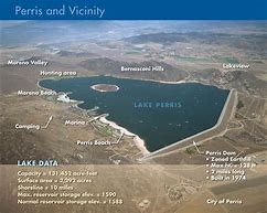 Image result for Map of Lake Perris CA