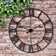 Image result for Wicker Large Outdoor Wall Clock