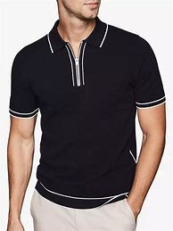 Image result for Long Sleeve Polo Shirt Zipper