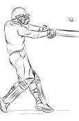 Image result for Simple Cricket Drawing