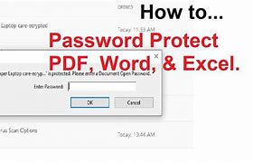 Image result for How to Password Protect a PDF Once Scanned