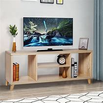 Image result for TV Stand with One Side Book Shelf Simple Design