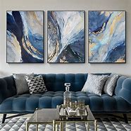Image result for Dark Blue and Gold Abstract Painting