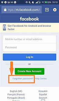 Image result for Facebook Forgot Password