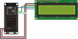 Image result for LCD I2C to Esp32 30-Pin