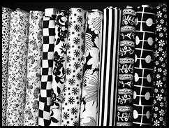 Image result for Black and White Fabric