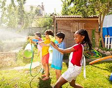 Image result for Kids Playing Garden Summer