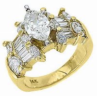 Image result for Gold Engagement Ring 2 Carat with Wrap