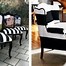 Image result for Black and White Upholstered Chair