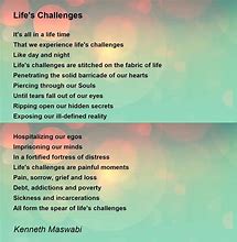 Image result for Poems About Life Challenges