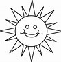 Image result for Happy Sun Black and White
