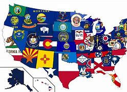 Image result for United States Map with Flag