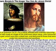 Image result for Cesare Borgia as Jesus