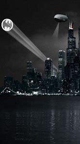 Image result for Bat Signal Gotham City Skyline