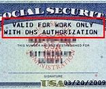 Image result for Social Security Card Not Valid for Work