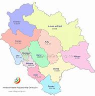 Image result for Political Map of Himachal Pradesh