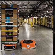 Image result for Amazon Factory Robots