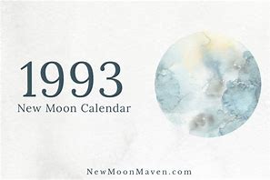 Image result for Moon Calendar 1993
