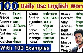 Image result for 100 Words in English