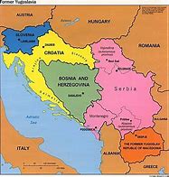 Image result for Serbia Bosnia Map