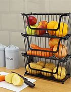 Image result for Basket Kitchen Storage Rack