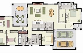 Image result for Plano Casa 4 Dormitorios