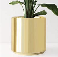 Image result for Gold Indoor Plant Pots