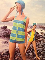 Image result for 1960s Fashion Swimsuit