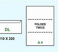 Image result for DL Envelope Size Example
