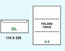 Image result for DL Envelope Size in Inches for Office Use