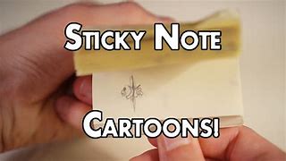 Image result for Cartooms On Sticky Notes