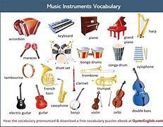 Image result for Different Kinds of Musical Instruments