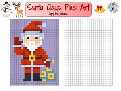 Image result for Christmas Pixel Art for Kids