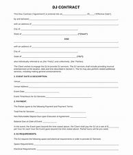 Image result for Free Downloadable Printable DJ Contract Template
